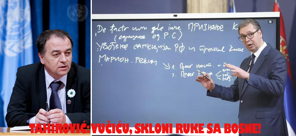 VUČIĆU, SKLONI RUKE SA BOSNE DA SVI PRODIŠEMO!